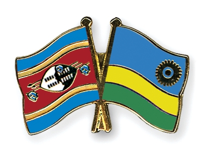 Fahnen Pins Swasiland Ruanda