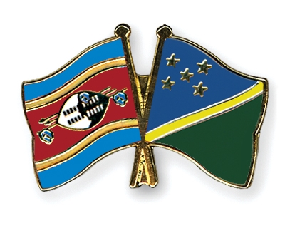 Fahnen Pins Swasiland Salomonen