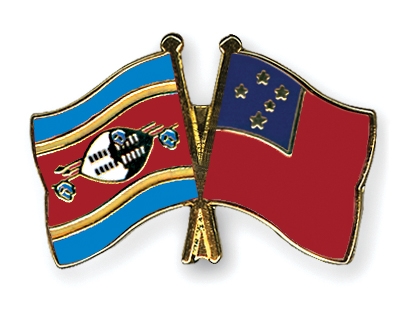 Fahnen Pins Swasiland Samoa