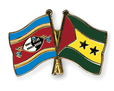 Fahnen Pins Swasiland Sao-Tome-und-Principe