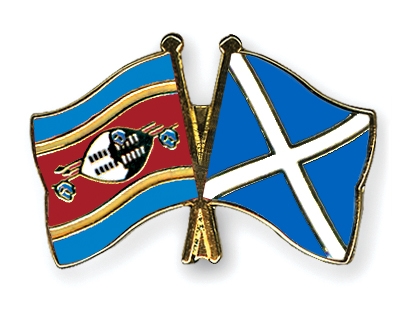 Fahnen Pins Swasiland Schottland