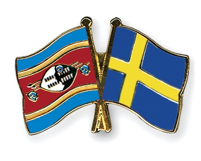 Fahnen Pins Swasiland Schweden