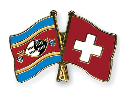 Fahnen Pins Swasiland Schweiz