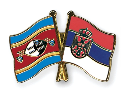 Fahnen Pins Swasiland Serbien