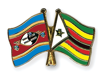 Fahnen Pins Swasiland Simbabwe