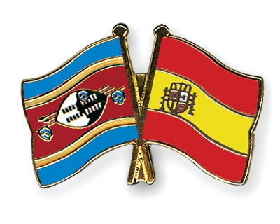 Fahnen Pins Swasiland Spanien