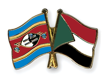Fahnen Pins Swasiland Sudan