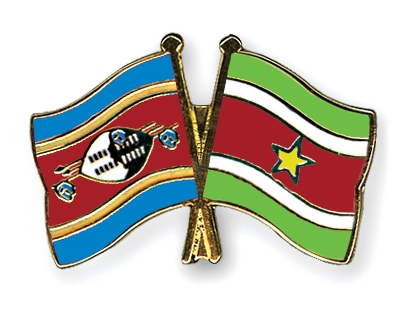 Fahnen Pins Swasiland Surinam