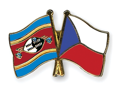 Fahnen Pins Swasiland Tschechische-Republik