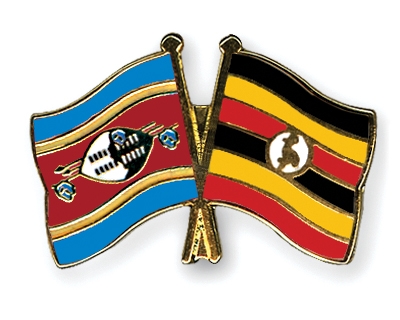 Fahnen Pins Swasiland Uganda