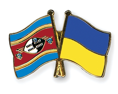 Fahnen Pins Swasiland Ukraine