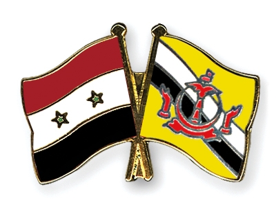 Fahnen Pins Syrien Brunei-Darussalam