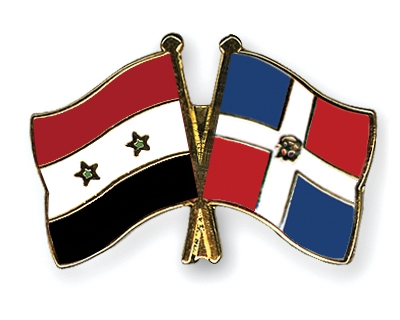 Fahnen Pins Syrien Dominikanische-Republik