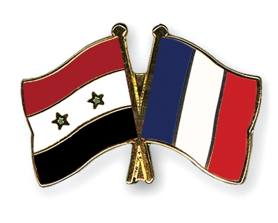Fahnen Pins Syrien Frankreich