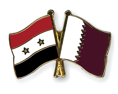 Fahnen Pins Syrien Katar