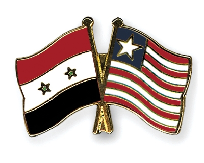 Fahnen Pins Syrien Liberia