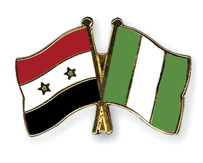 Fahnen Pins Syrien Nigeria