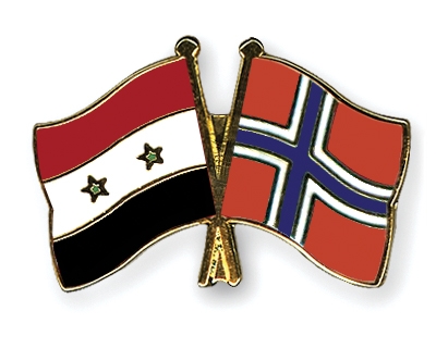 Fahnen Pins Syrien Norwegen