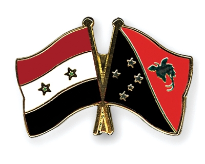 Fahnen Pins Syrien Papua-Neuguinea