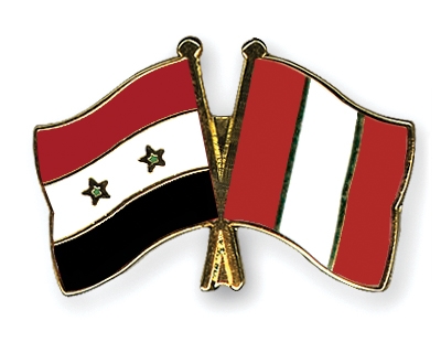 Fahnen Pins Syrien Peru