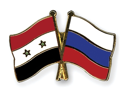 Fahnen Pins Syrien Russland