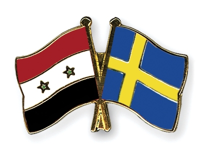 Fahnen Pins Syrien Schweden