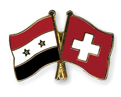 Fahnen Pins Syrien Schweiz