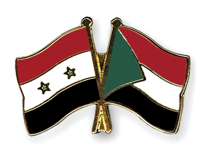 Fahnen Pins Syrien Sudan