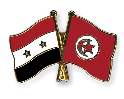 Fahnen Pins Syrien Tunesien