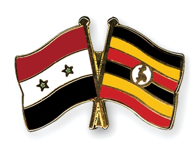 Fahnen Pins Syrien Uganda