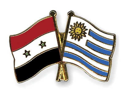 Fahnen Pins Syrien Uruguay