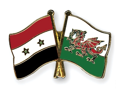 Fahnen Pins Syrien Wales