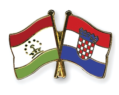 Fahnen Pins Tadschikistan Kroatien