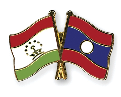 Fahnen Pins Tadschikistan Laos