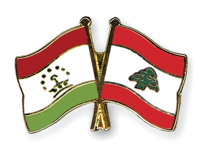 Fahnen Pins Tadschikistan Libanon