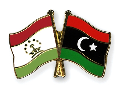 Fahnen Pins Tadschikistan Libyen