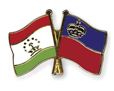 Fahnen Pins Tadschikistan Liechtenstein