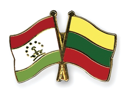 Fahnen Pins Tadschikistan Litauen