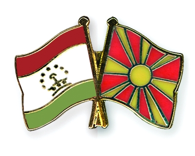 Fahnen Pins Tadschikistan Mazedonien
