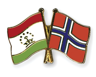 Fahnen Pins Tadschikistan Norwegen