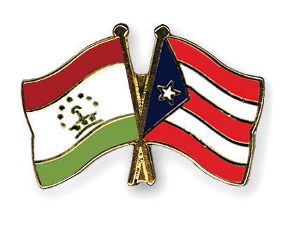 Fahnen Pins Tadschikistan Puerto-Rico
