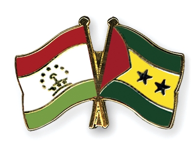 Fahnen Pins Tadschikistan Sao-Tome-und-Principe