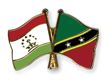 Fahnen Pins Tadschikistan St-Kitts-und-Nevis