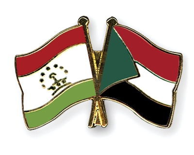 Fahnen Pins Tadschikistan Sudan