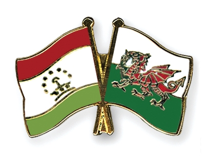 Fahnen Pins Tadschikistan Wales