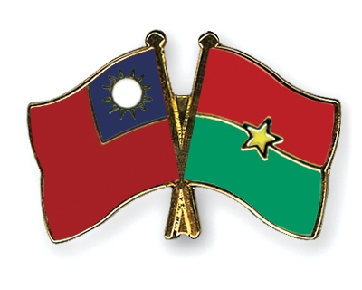 Fahnen Pins Taiwan Burkina-Faso