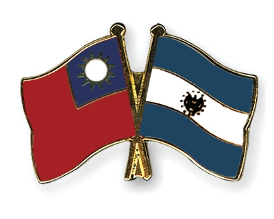 Fahnen Pins Taiwan El-Salvador