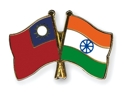 Fahnen Pins Taiwan Indien