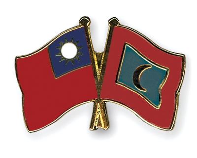 Fahnen Pins Taiwan Malediven