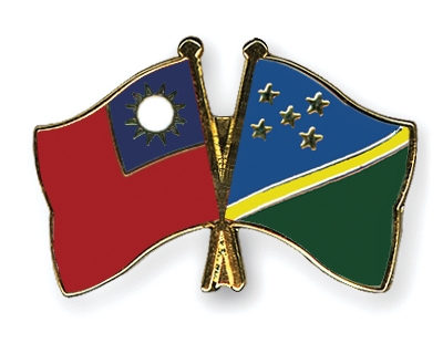 Fahnen Pins Taiwan Salomonen